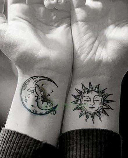 Sun and Moon Tattoos