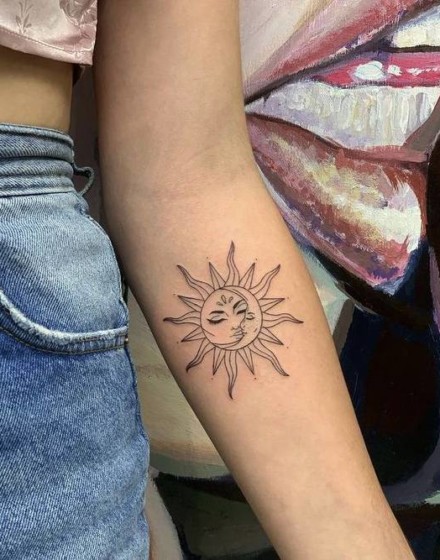 Sun and Moon Tattoos