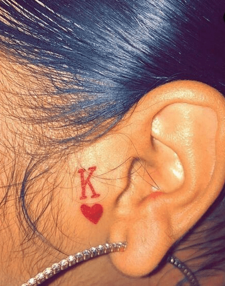 Heart Sideburns Tattoos