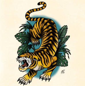 Tiger tattoo drawings