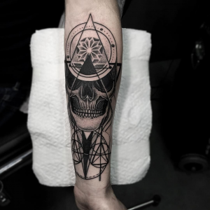Geometric Forearm Tattoos Ideas