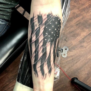 Flag Forearm Tattoo Ideas