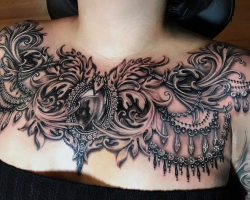 A tattoo of a crystal