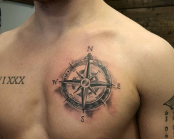 A tattoo with a ship