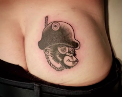 tattoo on buttock