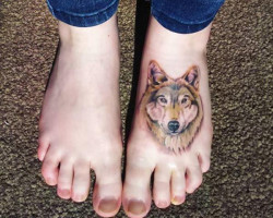 feminine foot tattoos