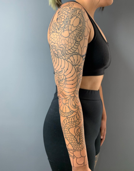 Full sleeve tattoo