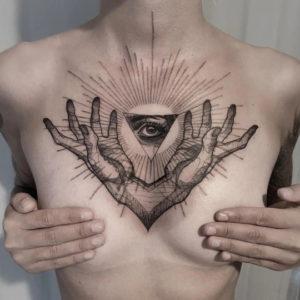 Huge rectangle tattoo