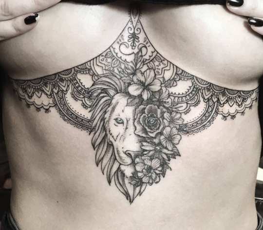 tattoo_on_chest animal tattoo