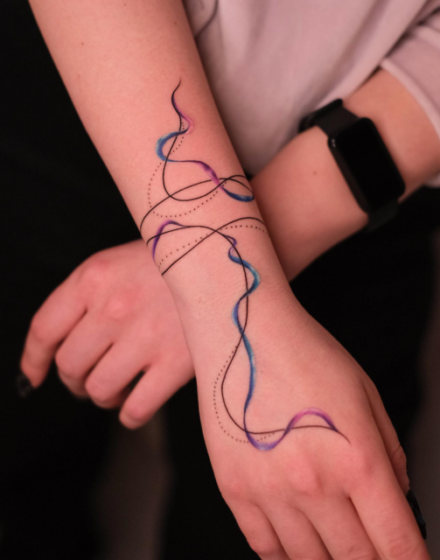 Long lines tattoo