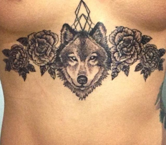 tattoo_on_chest animal tattoo