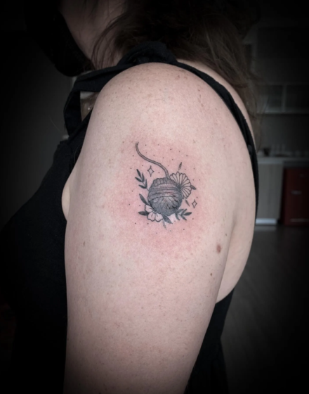 Tiny tattoo on the shoulder Tiny tattoo