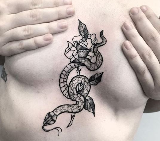 tattoo_on_chest animal tattoo