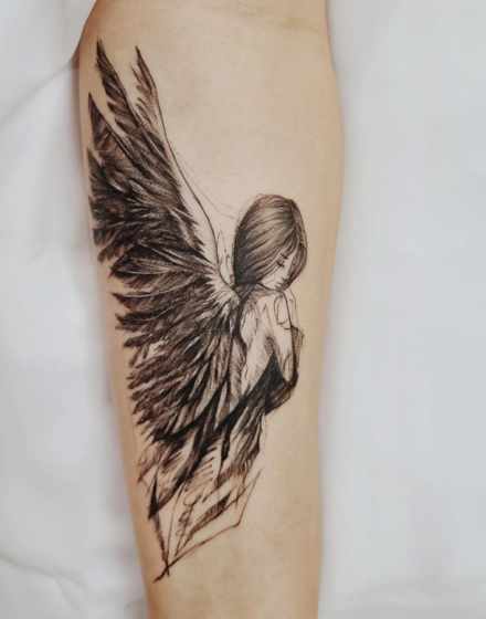 Angel tattoo
