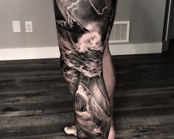 unique leg tattoo ideas for men