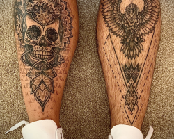trend leg tattoo ideas for men