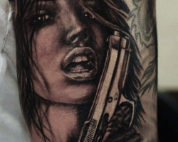Weapon (gun) tattoo ideas