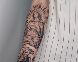 Compositions in Chicano tattoos