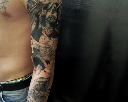 Compositions in Chicano tattoos