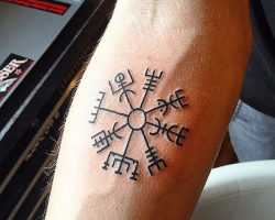 Compass tattoo