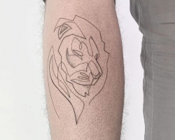 Fineline tattoo
