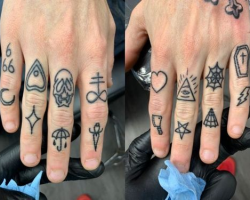 Finger simple tattoos