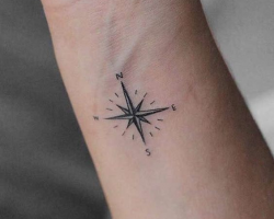 Compass tattoo