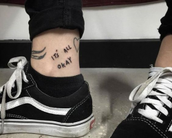 Ankle simple tattoos
