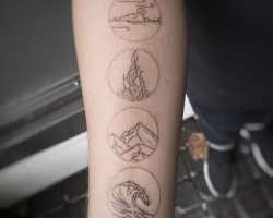 Fineline tattoo