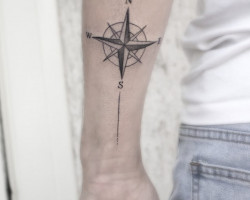 Compass tattoo
