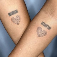 Unique matching couple tattoo ideas