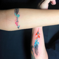 Unique matching couple tattoo ideas