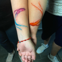 Unique matching couple tattoo ideas