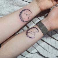 Cute matching couple tattoo ideas