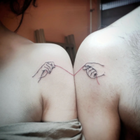 Unique matching couple tattoo ideas