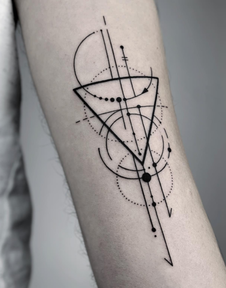 Geometric tiny tattoo ideas