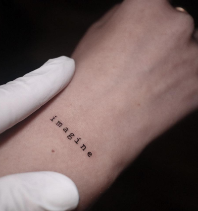 Lettering minimalist tattoo ideas
