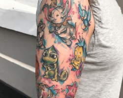 Tattoos with Disney Characters