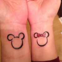 Cute matching couple tattoo ideas