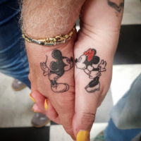 Cute matching couple tattoo ideas