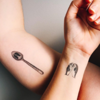 Unique matching couple tattoo ideas