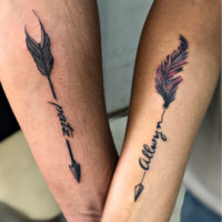 Quote Couple Tattoo Ideas