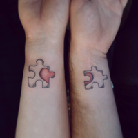 Cute matching couple tattoo ideas