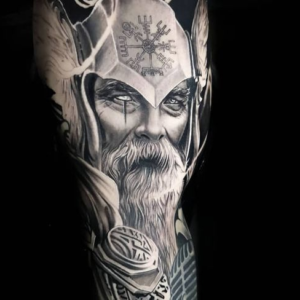Viking tattoos on arm