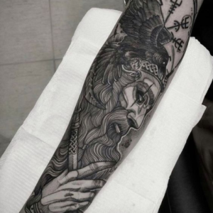 Viking tattoos on arm