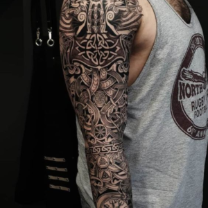 Viking tattoos on arm