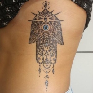 Evil Eye Hamsa tattoo design