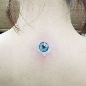Bad luck realistic tattoo