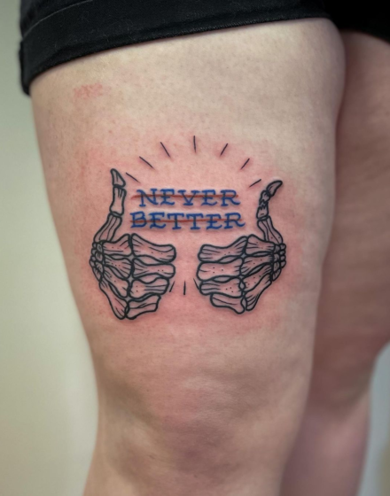 Unusual interpretations of the skeleton hand