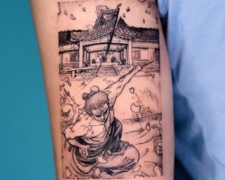 Best anime tattoos Arm